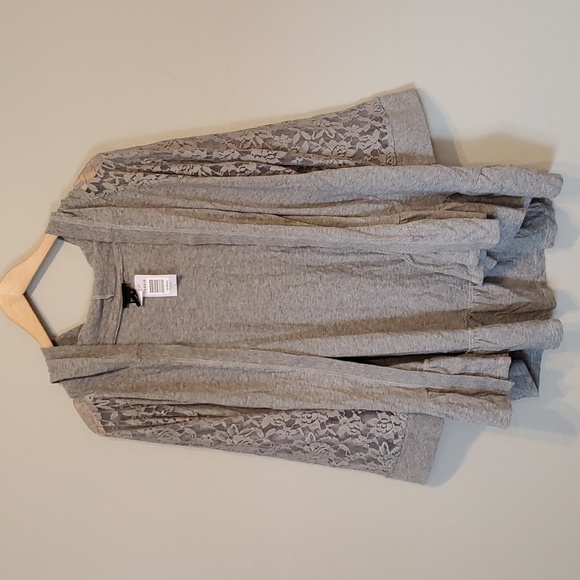 NWT Torrid Women Fash Grey 3/4 sleeves Open Cardi Sweater sz 4/4X - Picture 1 of 6
